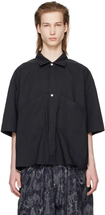 Jieda Black Velcro Shirt