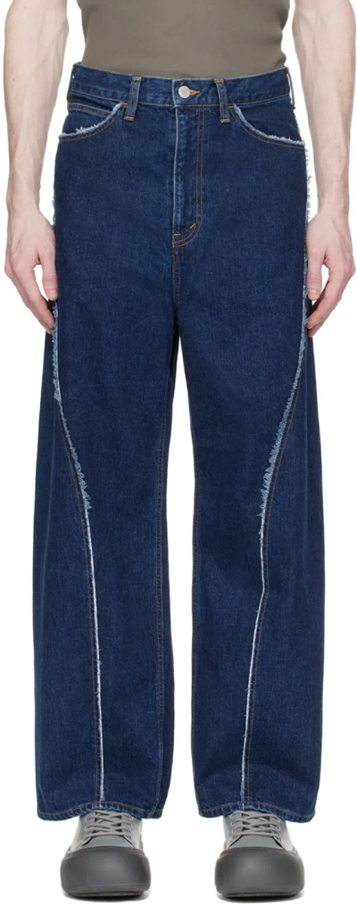 Jieda Indigo Used Jeans