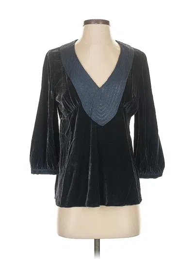 Pre-owned Jigsaw 3/4 Sleeve Blouse In Black