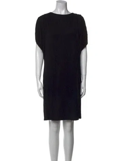 Pre-owned Jigsaw Bateau Neckline Mini Dress In Black