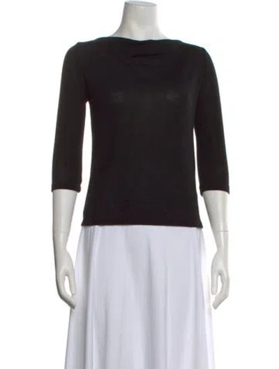 Pre-owned Jigsaw Bateau Neckline Sweater In Black
