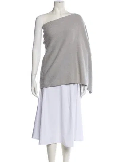 Pre-owned Jigsaw Cashmere Bateau Neckline Sweater In Gray