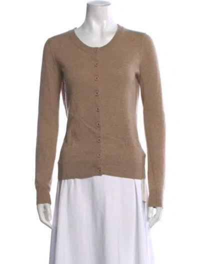 Pre-owned Jigsaw Cashmere Open Front Sweater In Neutral