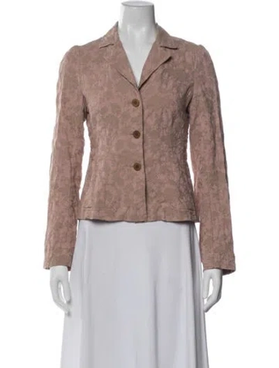 Pre-owned Jigsaw Floral Print Blazer In Pink