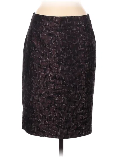 Pre-owned Jigsaw Formal Skirt In Burgundy