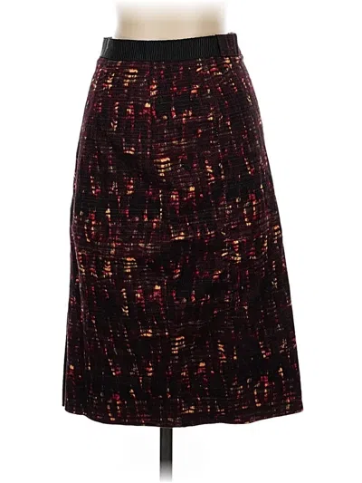 Pre-owned Jigsaw Formal Skirt In Burgundy