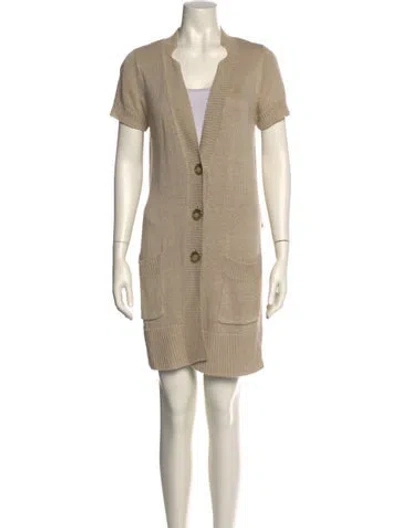 Pre-owned Jigsaw Linen Mini Dress In Neutral