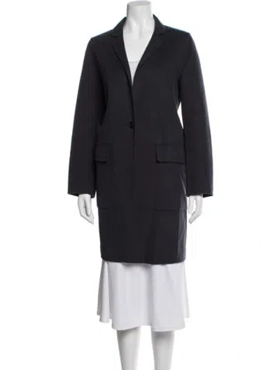 Pre-owned Jigsaw Wool Coat In Blue