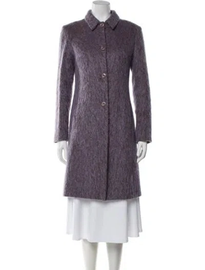 Pre-owned Jigsaw Wool Coat In Purple