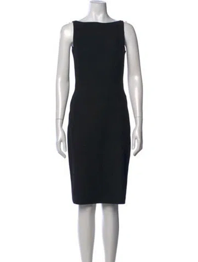 Pre-owned Jigsaw Wool Knee-length Dress In Black