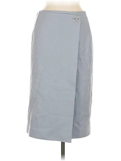 Pre-owned Jigsaw Wool Skirt In Gray