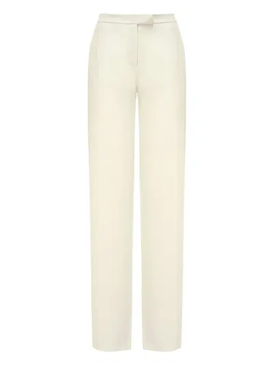 Jijil Jolie Straight-leg Trousers In White