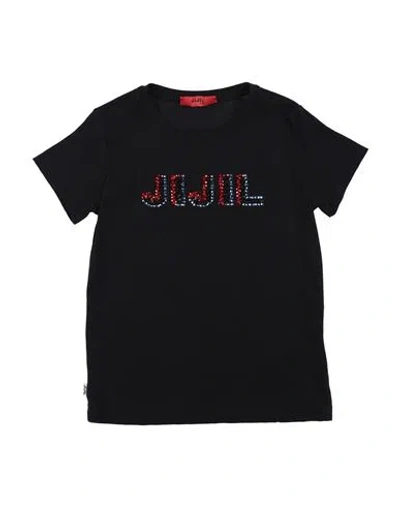 Jijil Jolie Babies'  Toddler Girl T-shirt Black Size 4 Cotton