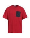 Jijil Man T-shirt Red Size 34 Cotton