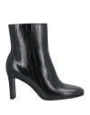 Jijil Woman Ankle Boots Black Size 6 Textile Fibers In Black
