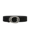 Jijil Woman Belt Black Size S Soft Leather