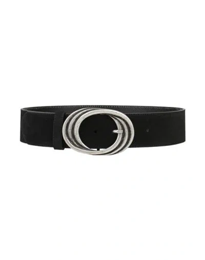 Jijil Woman Belt Black Size S Soft Leather In Black