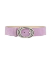 Jijil Woman Belt Light Purple Size S Soft Leather In Purple