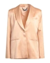 Jijil Woman Blazer Apricot Size 4 Cotton, Silk, Elastane, Acetate, Pbt - Polybutylene Terephthalate In Orange