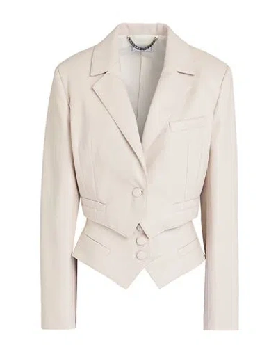 Jijil Woman Blazer Beige Size 8 Polyester