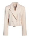 Jijil Woman Blazer Beige Size 8 Polyester, Viscose, Elastane In Sand