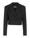 Jijil Woman Blazer Black Size 4 Polyester, Viscose, Elastane