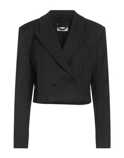 Jijil Woman Blazer Black Size 10 Polyester, Viscose, Elastane
