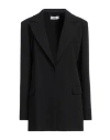 Jijil Woman Blazer Black Size 6 Polyester, Elastane In Black