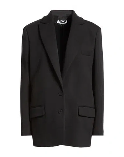Jijil Woman Blazer Black Size 8 Cotton, Polyester
