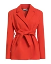 Jijil Woman Blazer Coral Size 4 Cotton, Polyester