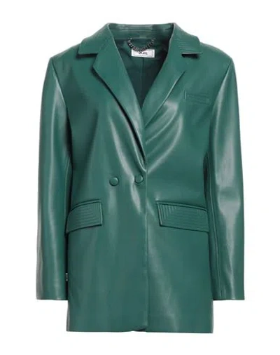 Jijil Woman Blazer Emerald Green Size 6 Polyester