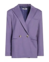 Jijil Woman Blazer Light Purple Size 6 Viscose, Polyamide, Nylon