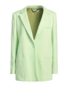 Jijil Woman Blazer Lime Green Size 4 Cotton, Polyester In Green