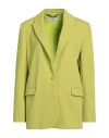 Jijil Woman Blazer Lime Green Size 4 Viscose, Polyamide, Elastane In Green