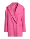 Jijil Woman Blazer Magenta Size 12 Viscose, Polyamide, Nylon In Purple