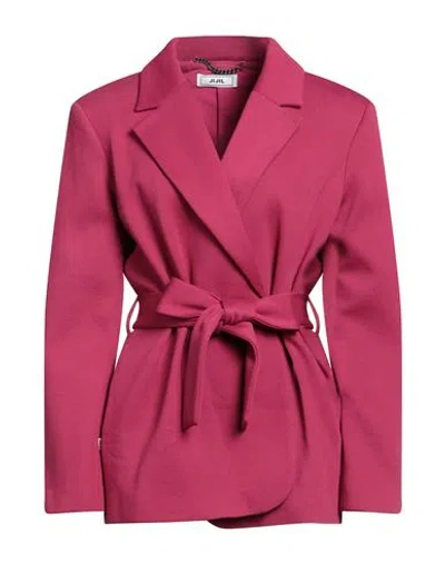 Jijil Woman Blazer Magenta Size 4 Cotton, Polyester