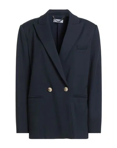 Jijil Woman Blazer Navy Size 12 Viscose, Polyamide, Nylon
