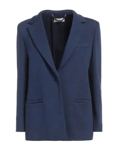 Jijil Woman Blazer Navy Size 2 Cotton, Polyester In Navy
