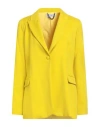 Jijil Woman Blazer Yellow Size 10 Polyester, Viscose, Elastane