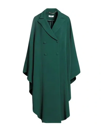 Jijil Woman Cape Dark Green Size 4 Polyester, Viscose, Elastane