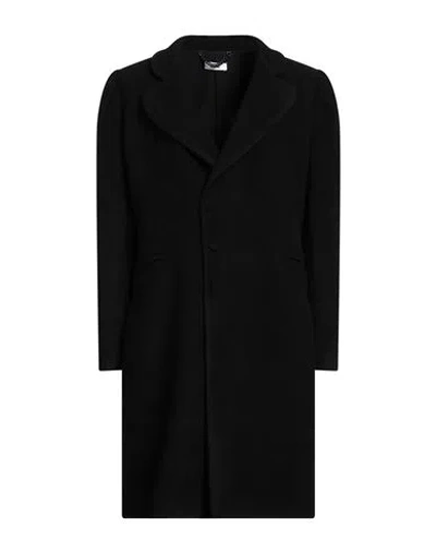 Jijil Woman Coat Black Size 4 Acrylic, Wool, Polyester