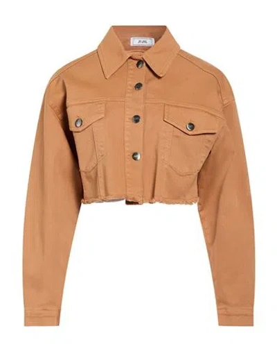 Jijil Woman Denim Outerwear Camel Size 30 Cotton, Elastane In Brown