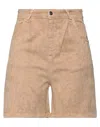 Jijil Denim Shorts In Beige