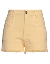 Jijil Denim Shorts In Beige