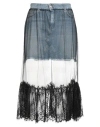 Jijil Woman Denim Skirt Black Size 10 Cotton, Elastane In Multi