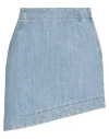 Jijil Woman Denim Skirt Blue Size 28 Cotton In Blue