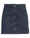 Jijil Woman Denim Skirt Navy Size 27 Cotton, Elastane In Navy