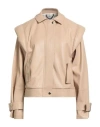 Jijil Woman Jacket Beige Size 4 Polyester In Neutral