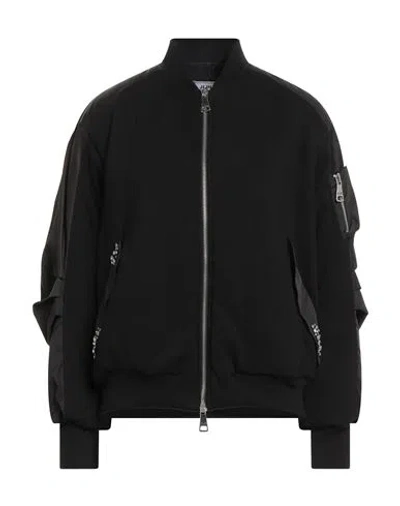 Jijil Woman Jacket Black Size 4 Polyester, Cotton