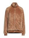 Jijil Woman Jacket Camel Size 4 Polyester, Elastane In Beige